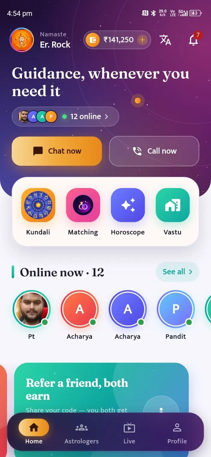 TalkAcharya — mobile app